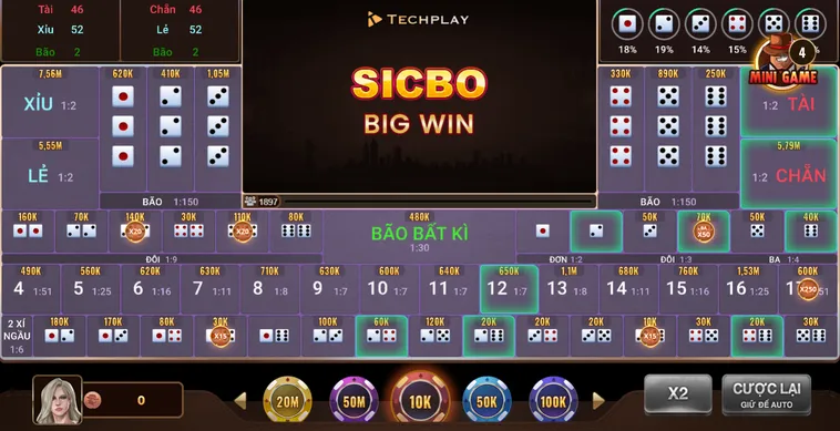 Hướng Dẫn Cách Chơi Sicbo BigWin Tại BomWin Chi Tiết Cho Người Mới Bắt Đầu