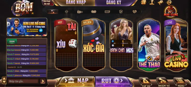 BomWin - Cổng Game Đổi Thưởng Uy Tín Tặng Code Khủng 2026